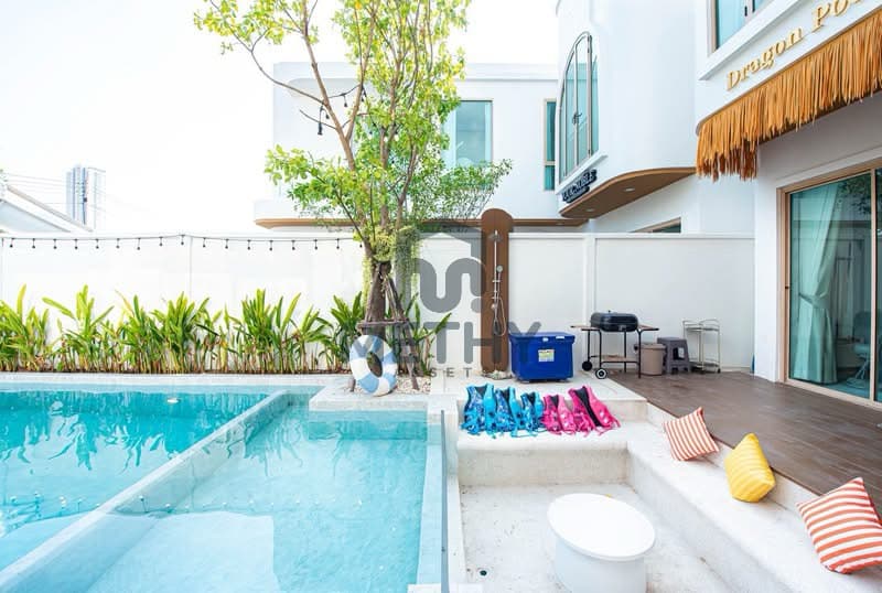 Luxury Pool Villa near Jomtien Beach 5 Bedroom Only 2 min Away! | For Sale 22.9MB